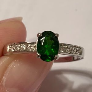 🌿Genuine Russian Chrome Diopside Ring🌿